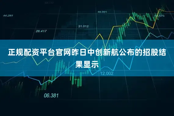 正规配资平台官网昨日中创新航公布的招股结果显示